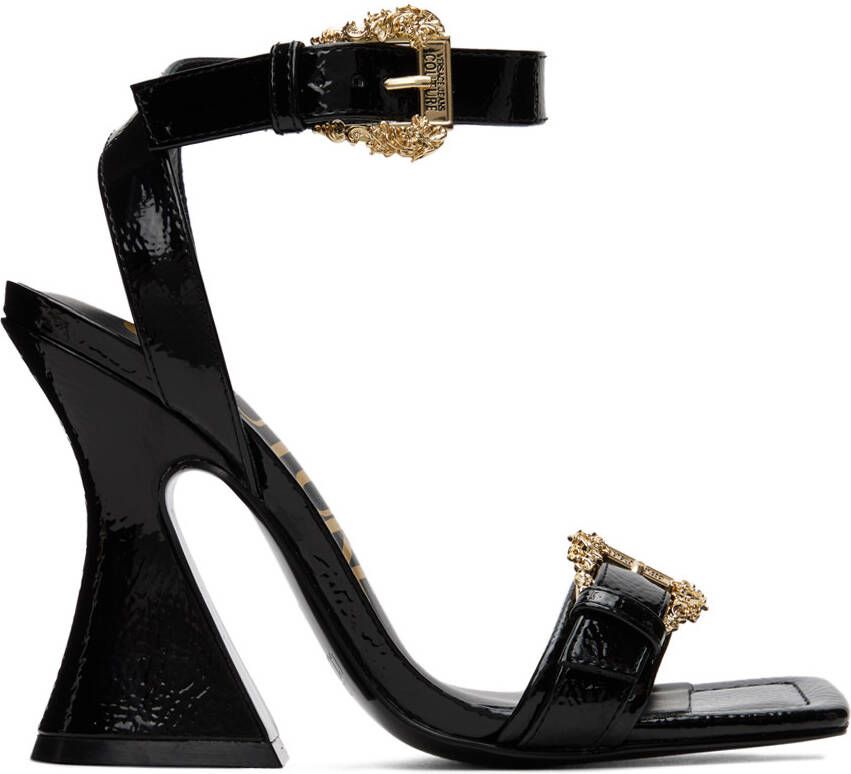 Versace Jeans Couture Black Kirsten Heeled Sandals - Picture 5