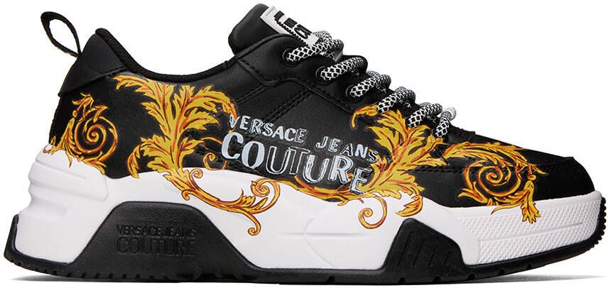 Versace Jeans Couture Black Logo Couture Stargaze Sneakers - Picture 4