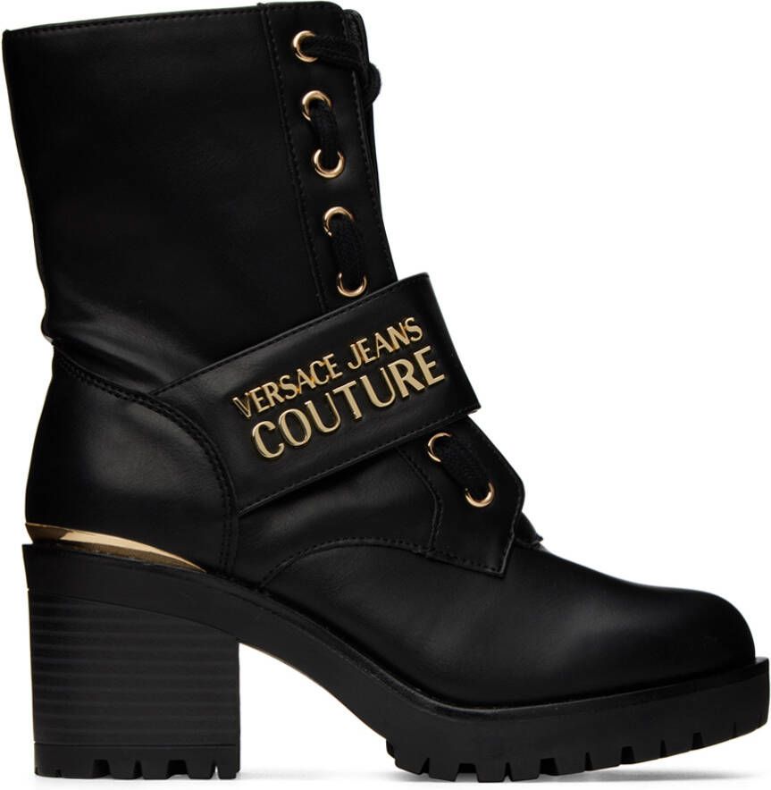 Versace Jeans Couture Black Mia Ankle Boots