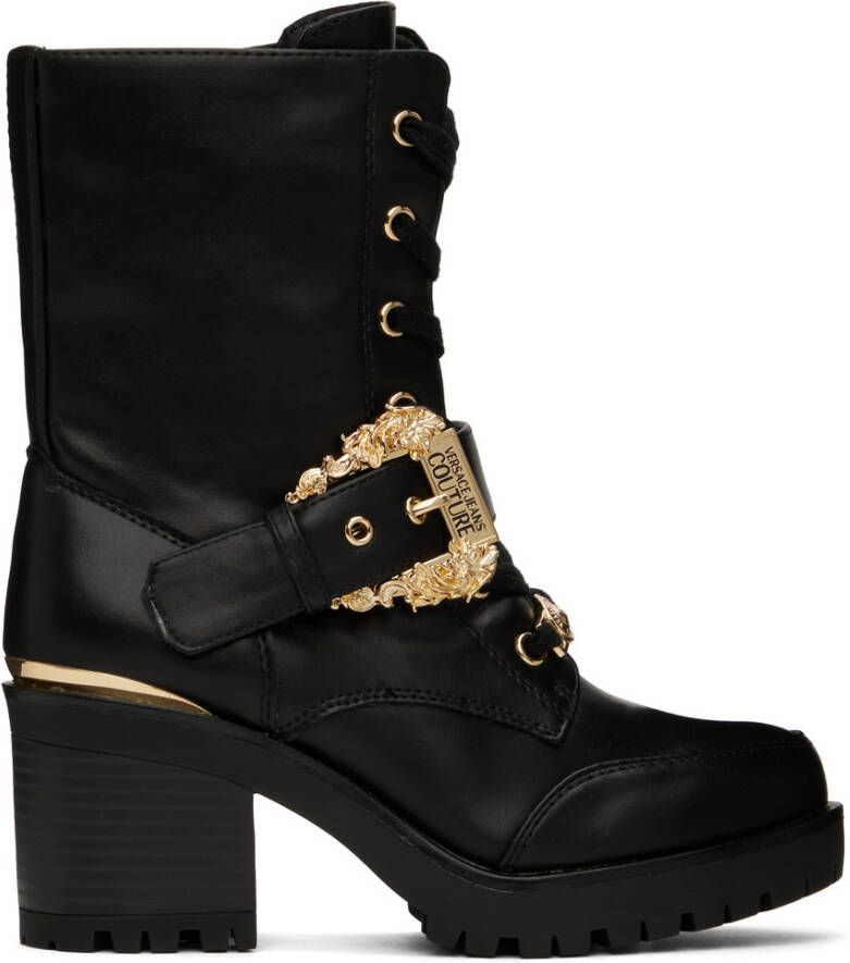 Versace Jeans Couture Black Mia Baroque Boots - Picture 2