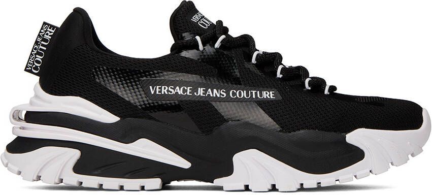 Versace Jeans Couture Black New Trail Trek Sneakers - Picture 4
