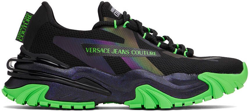 Versace Jeans Couture Black New Trail Trek Sneakers - Picture 4