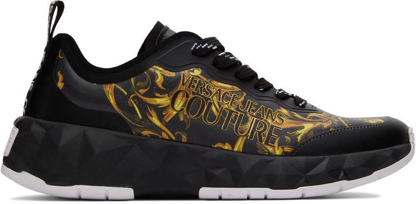 Versace Jeans Couture Black Regalia Baroque Atom Sneakers - Picture 5