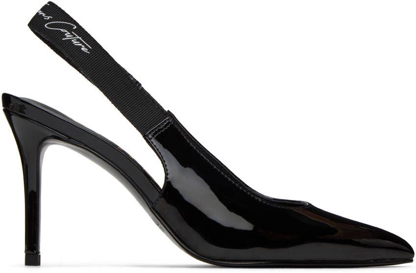 Versace Jeans Couture Black Scarlett Slingback Heels - Picture 5