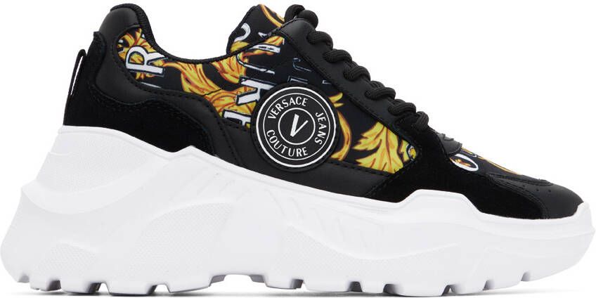 Versace Jeans Couture Black Speedtrack Sneakers