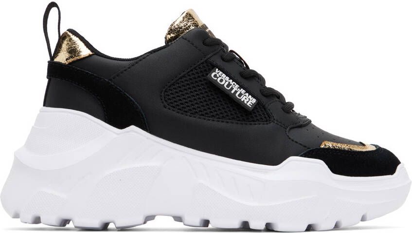 Versace Jeans Couture Black Speedtrack Sneakers - Picture 5