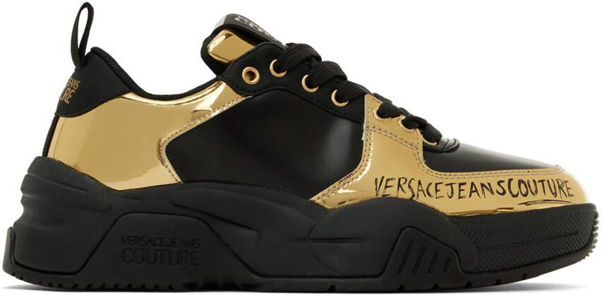 Versace Jeans Couture Black Speedtrack Sneakers - Picture 5