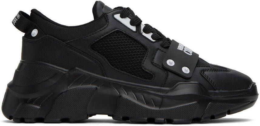 Versace Jeans Couture Black Speedtrack Sneakers - Picture 5