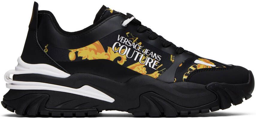 Versace Jeans Couture Black Trail Trek Sneakers - Picture 5