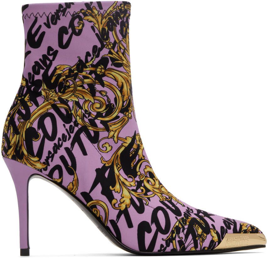 Versace Jeans Couture Purple Brush Couture Scarlett Boots