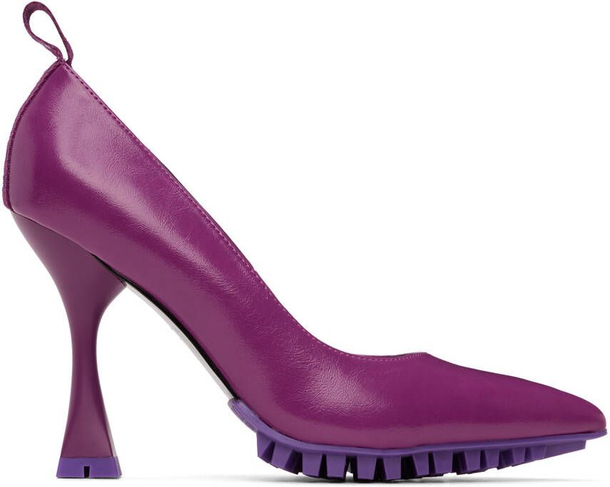 Versace Jeans Couture Purple Flair Heels - Picture 5