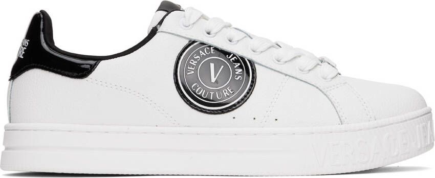 Versace Jeans Couture White Court 88 V-Emblem Sneakers - Picture 5