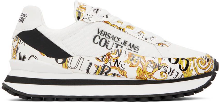 Versace Jeans Couture White Fondo Spyke Sneakers - Picture 5