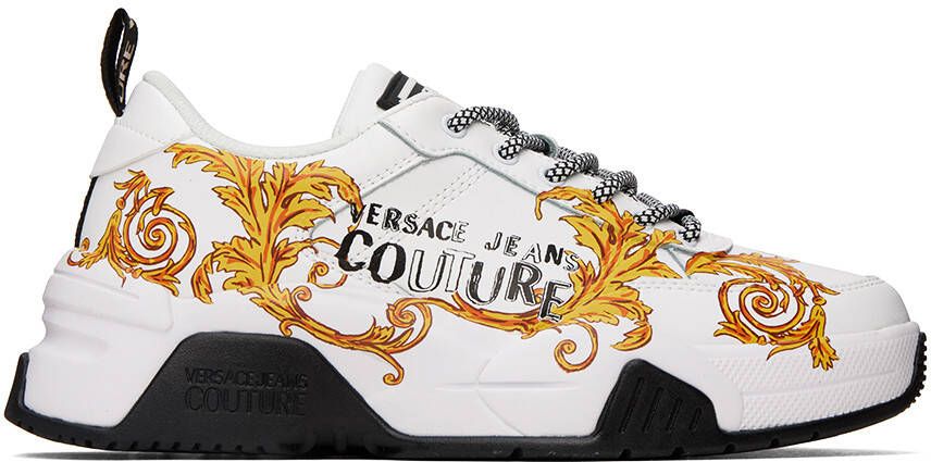 Versace Jeans Couture White Logo Couture Stargaze Sneakers - Picture 4