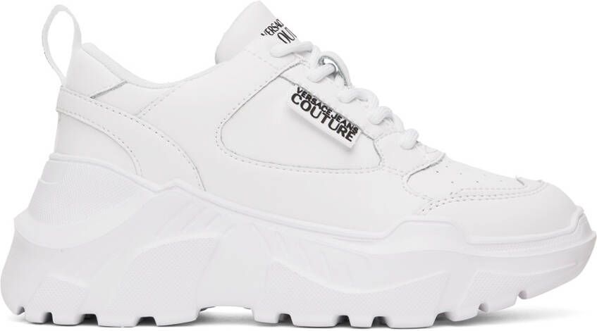 Versace Jeans Couture White Speedtrack Sneakers