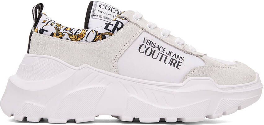 Versace Jeans Couture White Speedtrack Sneakers - Picture 4