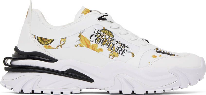 Versace Jeans Couture White Trail Trek Sneakers - Picture 5