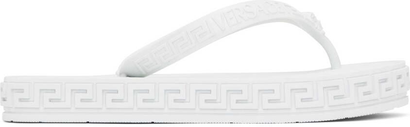Versace Off-White Greca Sandals