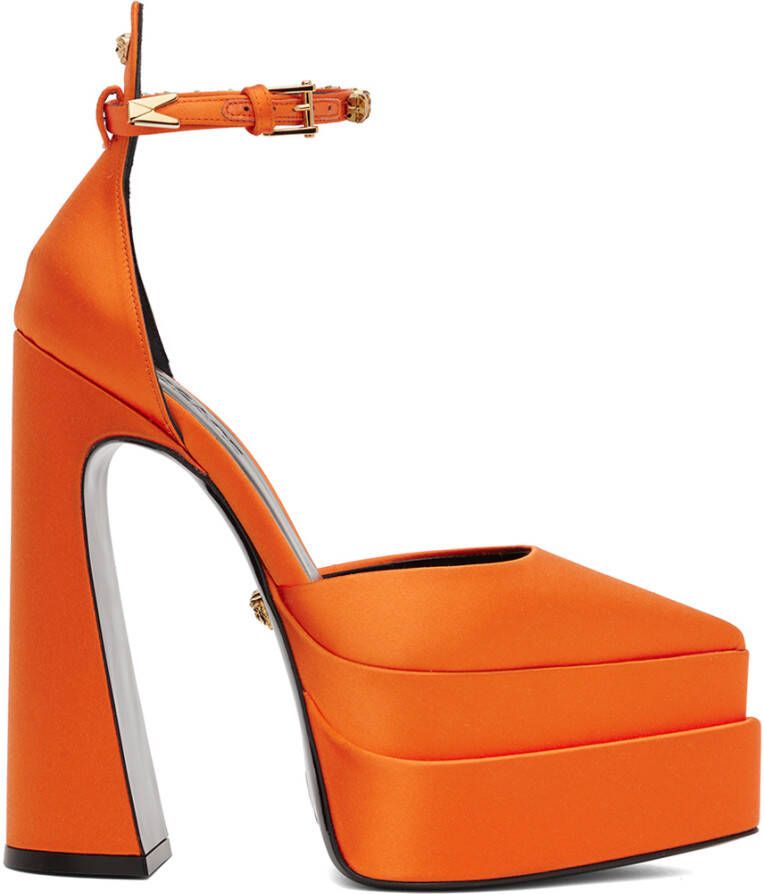 Versace Orange Aevitas Heels - Picture 2