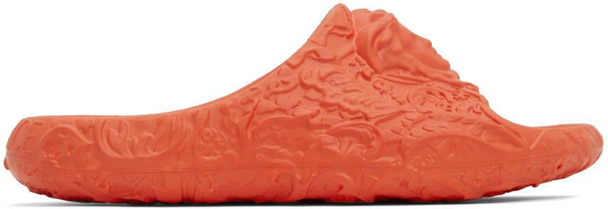 Versace Orange Medusa Dimension Slides