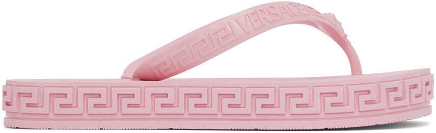 Versace Pink Greca Sandals - Picture 5