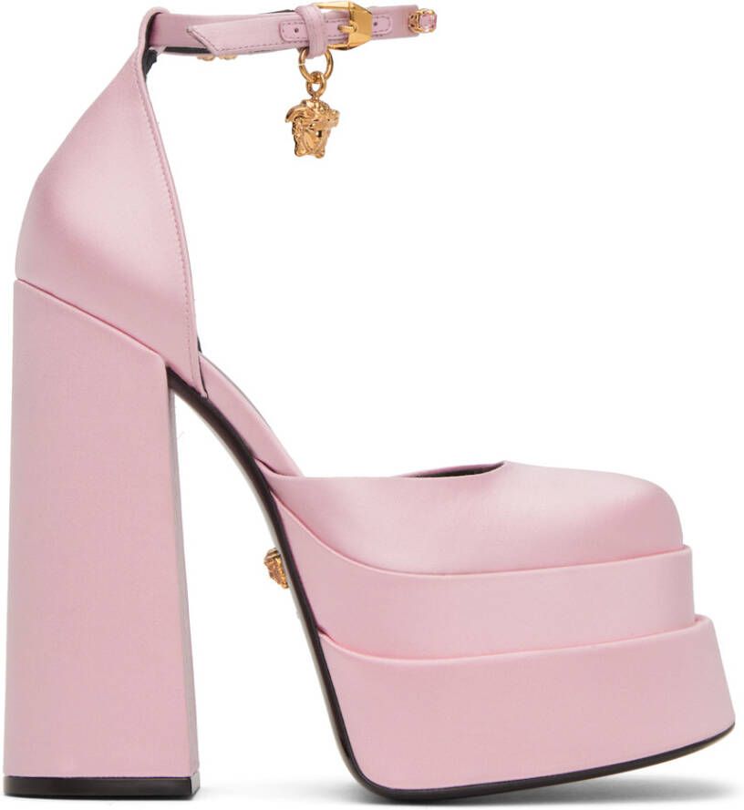 Versace Pink Medusa Aevitas Heels