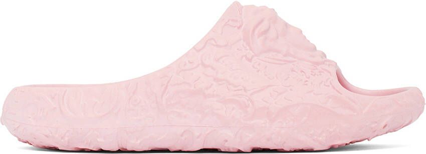 Versace Pink Medusa Dimension Slides