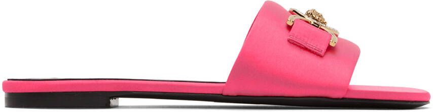 Versace Pink Medusa Sandals - Picture 4