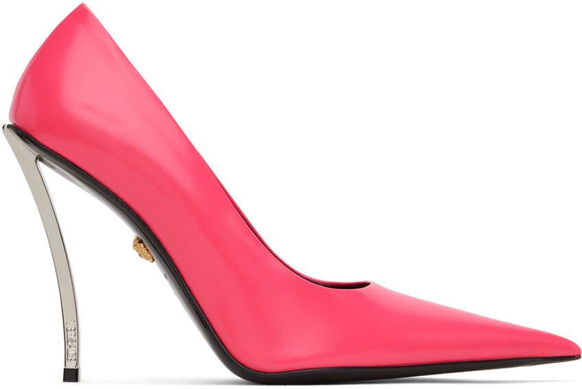 Versace Pink Pin-Point Heels - Picture 5