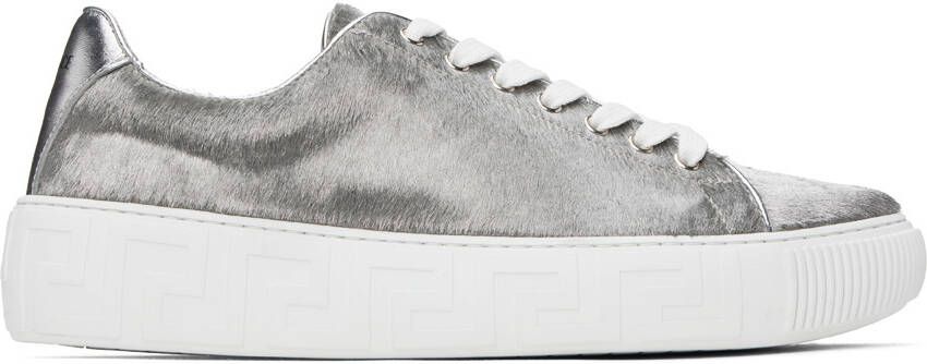Versace Silver Greca Sneakers - Picture 5