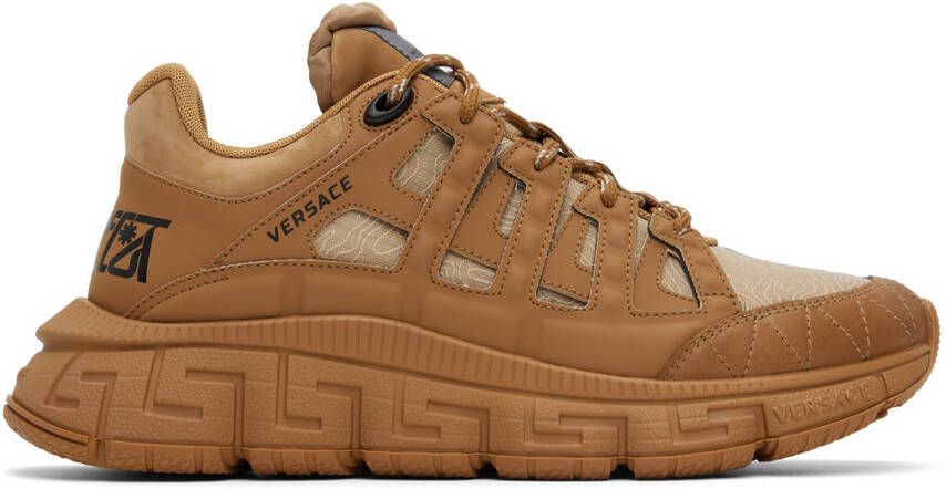 Versace Tan Trigreca Sneakers