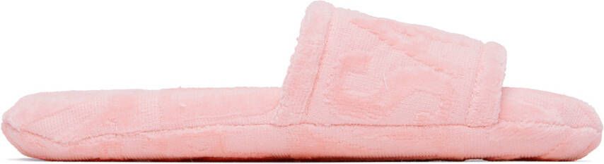 Versace Underwear Pink Jacquard Slippers - Picture 6