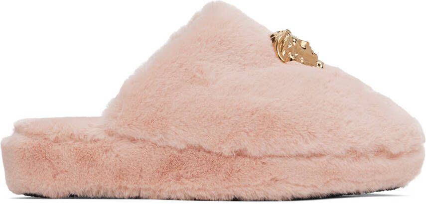Versace Underwear Pink 'La Medusa' Slippers - Picture 5