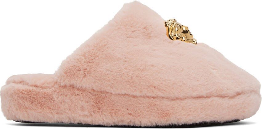 Versace Underwear Pink 'La Medusa' Slippers - Picture 5