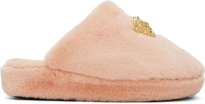 Versace Underwear Pink 'La Medusa' Slippers - Picture 5