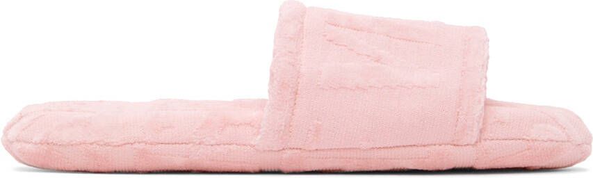 Versace Underwear Pink Logo Slippers - Picture 4