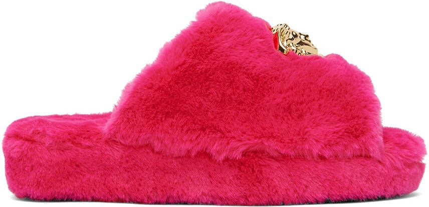 Versace Underwear Pink Medusa Slippers - Picture 5