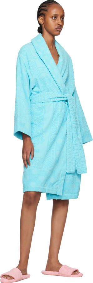 Versace Underwear Pink Jacquard Slippers