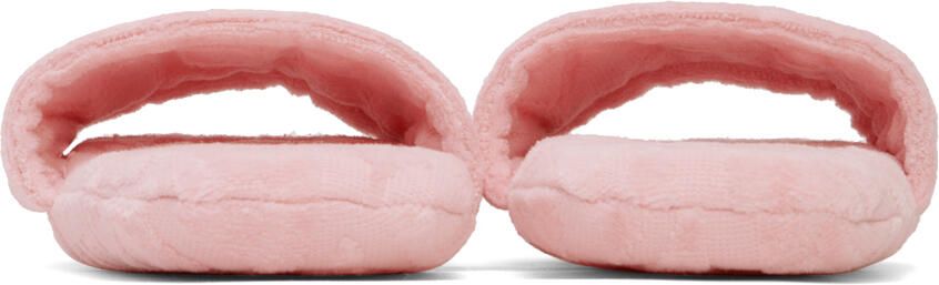 Versace Underwear Pink Jacquard Slippers - Picture 7