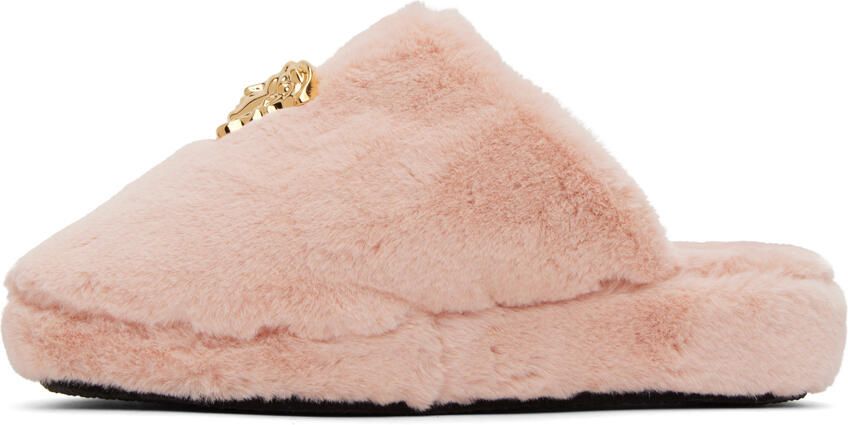 Versace Underwear Pink 'La Medusa' Slippers - Picture 3