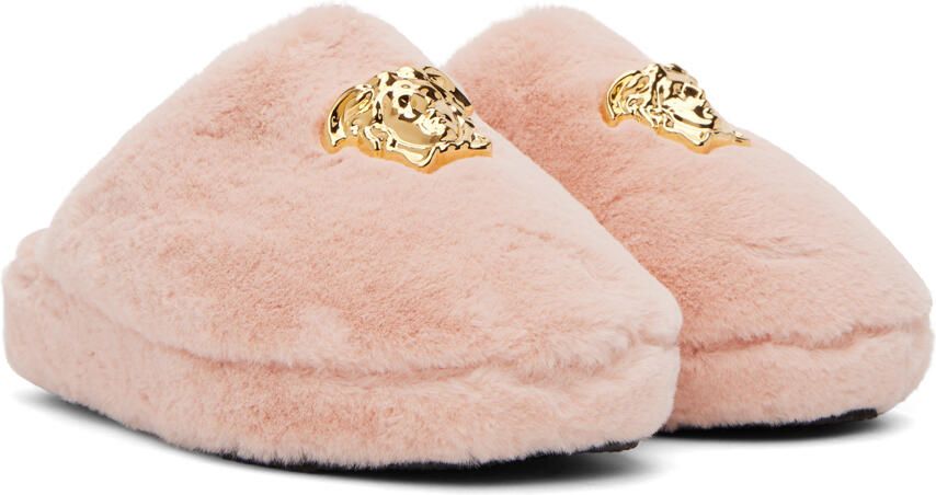 Versace Underwear Pink 'La Medusa' Slippers - Picture 2