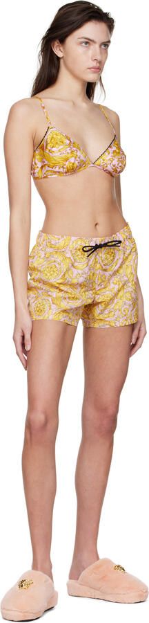 Versace Underwear Pink 'La Medusa' Slippers - Picture 4