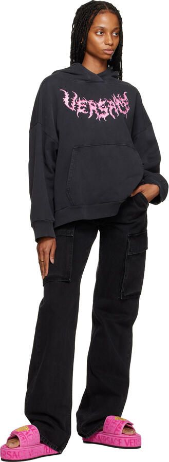 Versace Underwear Pink Medusa Slippers - Picture 4