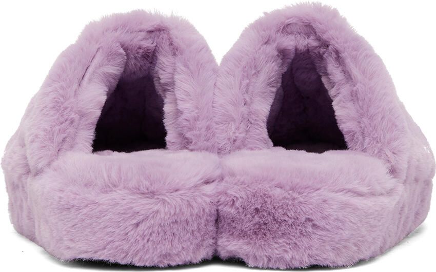Versace Underwear Purple Medusa Slippers