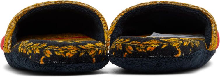 Versace Underwear Red Baroque Slippers - Picture 2