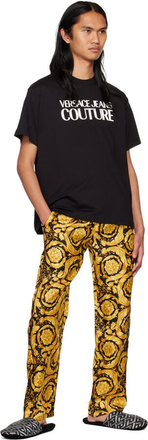 Versace Underwear Red 'La Greca' Slippers