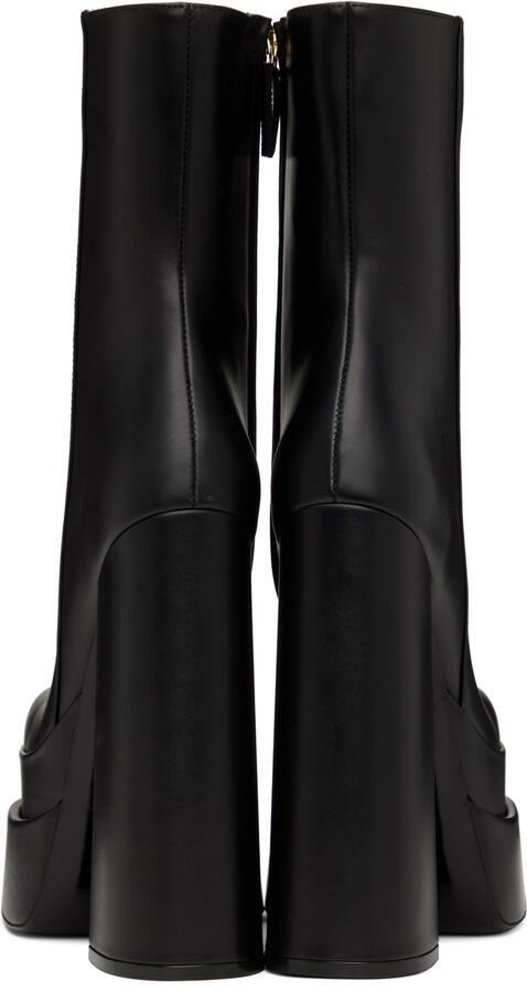 Versace Black Aevitas Platform Boots - Picture 5