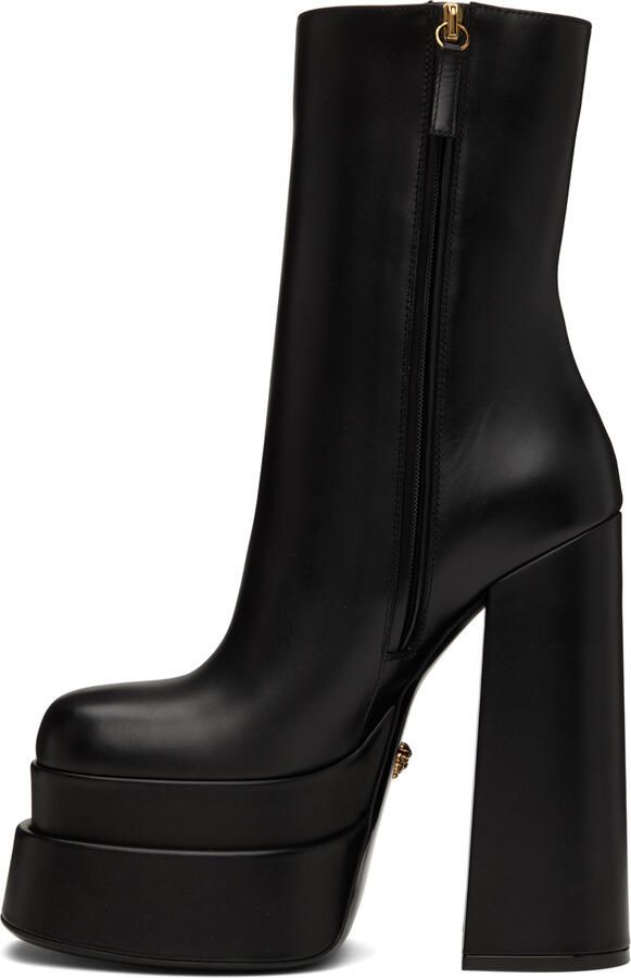Versace Black Aevitas Platform Boots - Picture 2