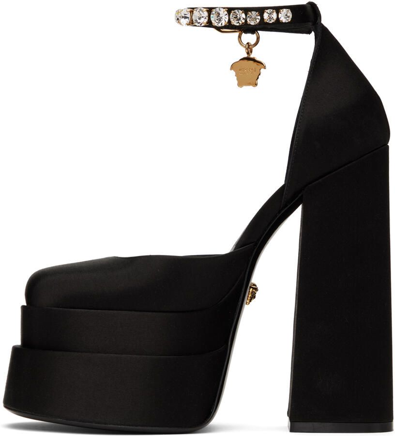 Versace Black Aevitas Platform Heels - Picture 2