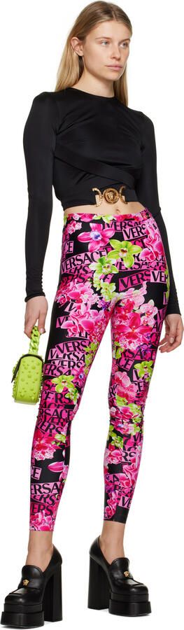 Versace Black Aevitas Platform Heels - Picture 5